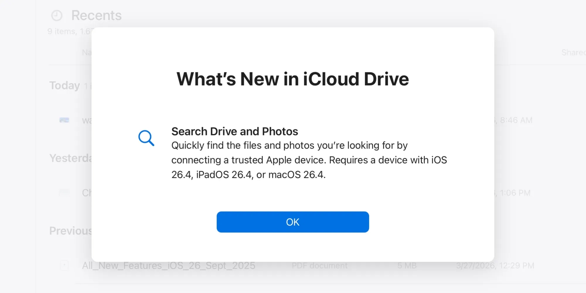 Apple iCloud pesquisa