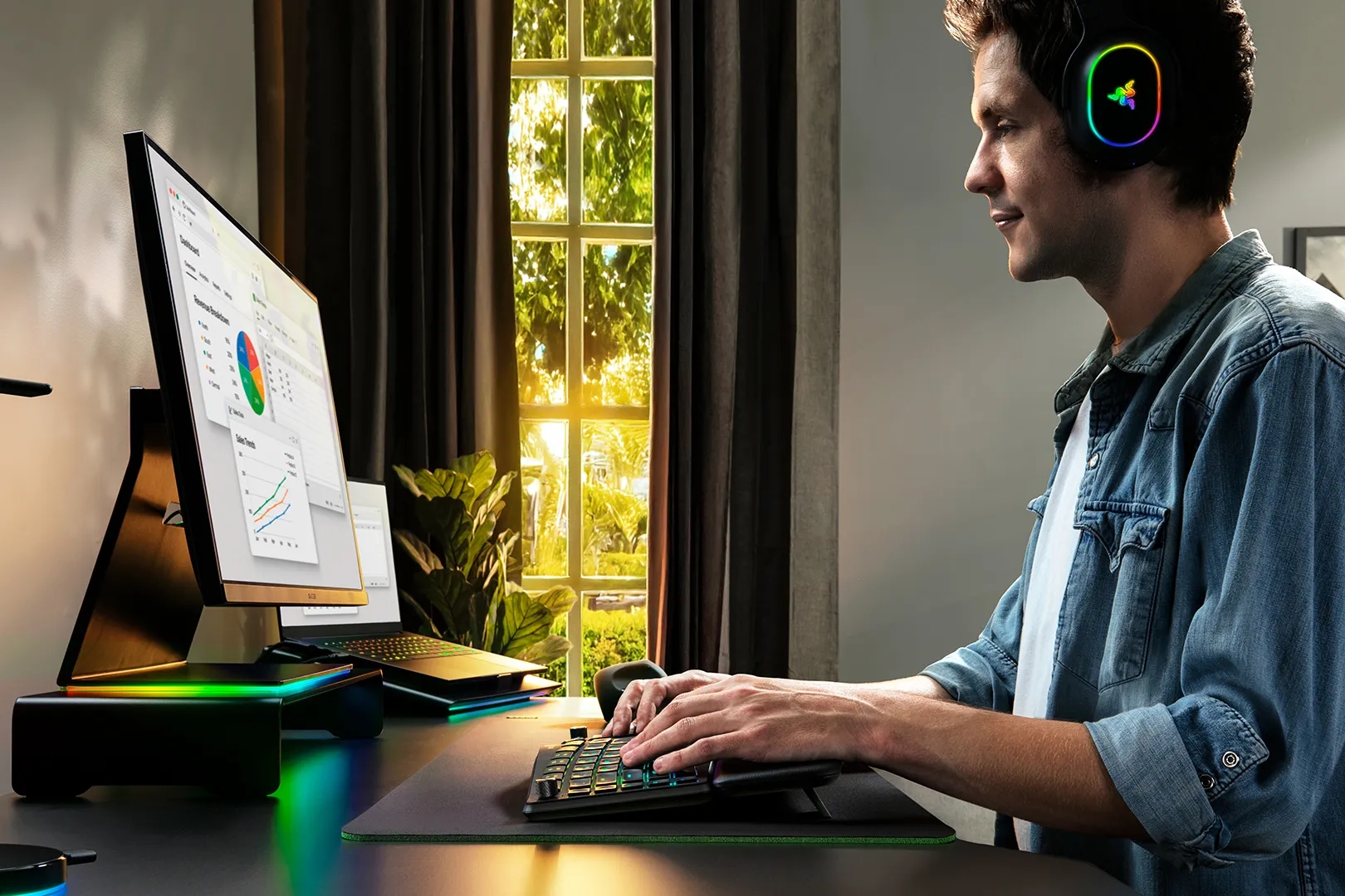 teclado da razer pensado para produtividade