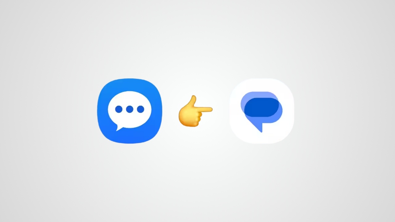 Mensagens da Samsung para a Google