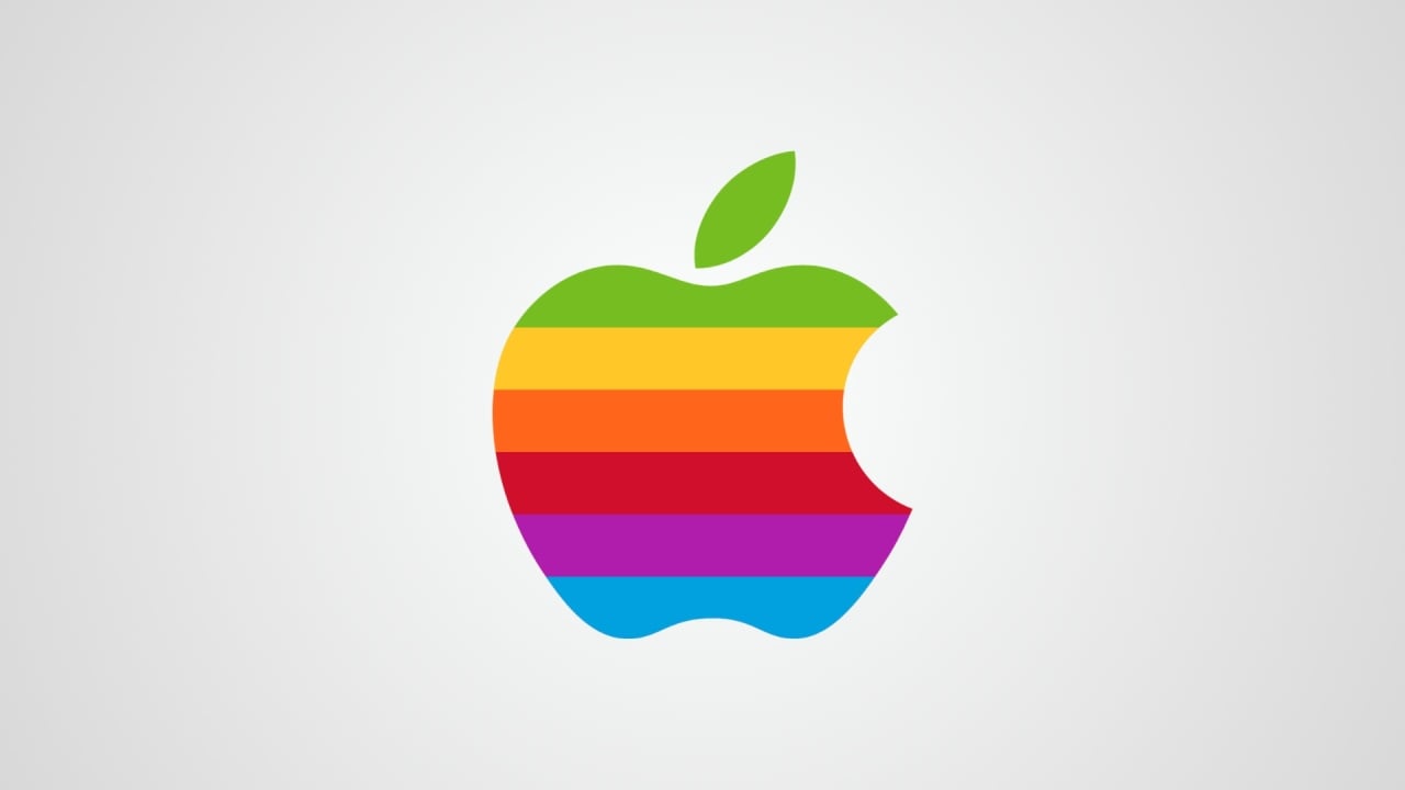 Apple logo colorido
