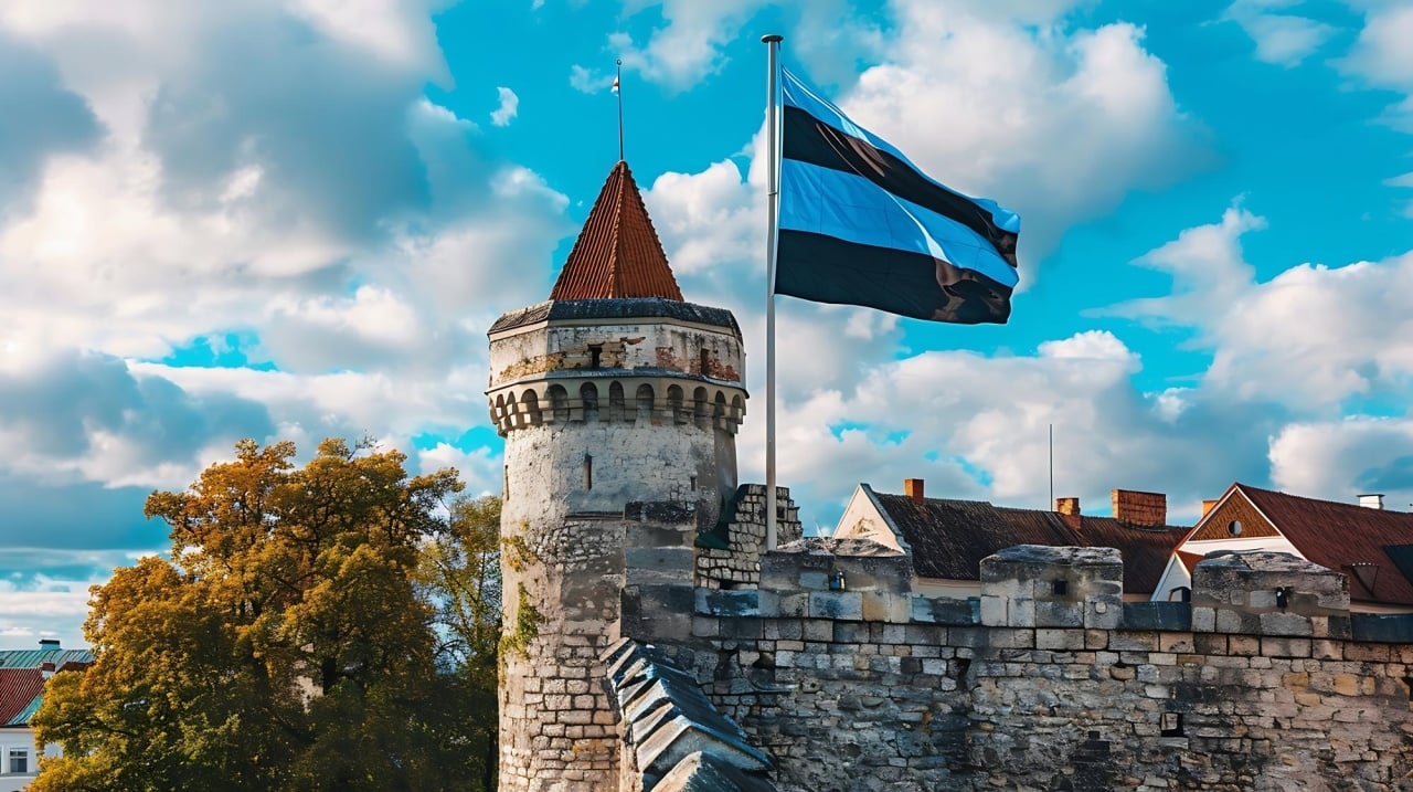 bandeira da Estónia