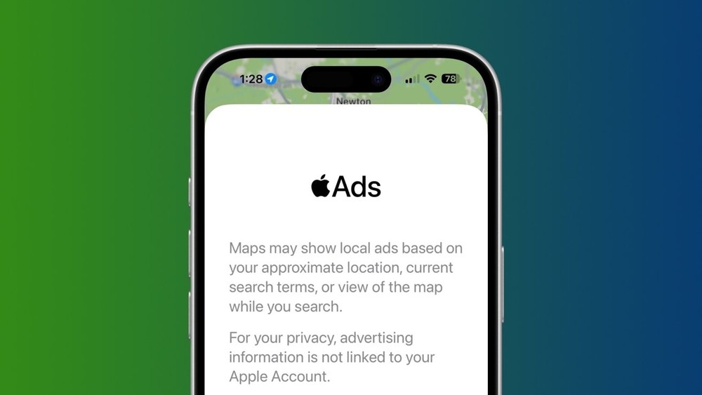 Apple Maps com publicidade