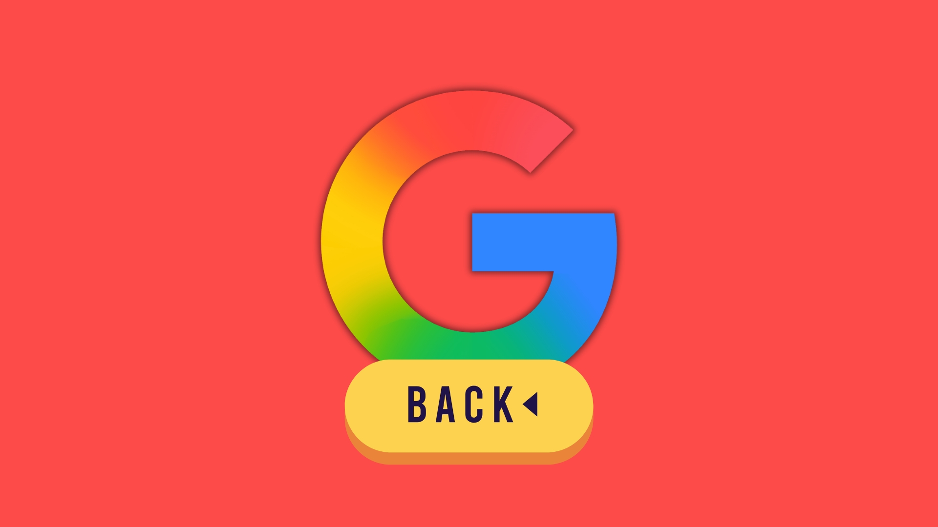 Google logo back