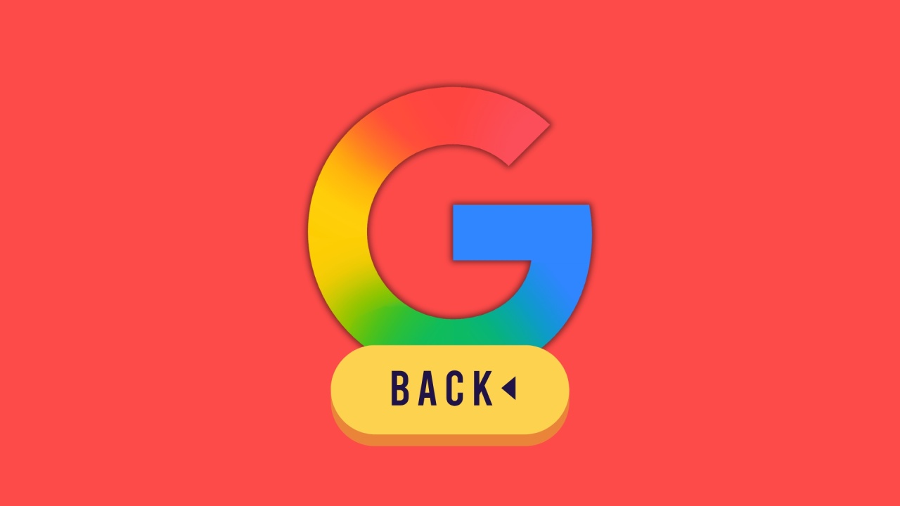 Google logo back