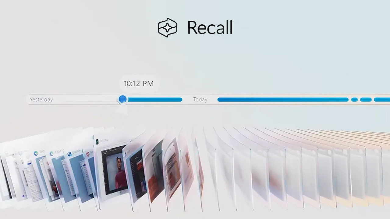 Imagem do Microsoft Recall