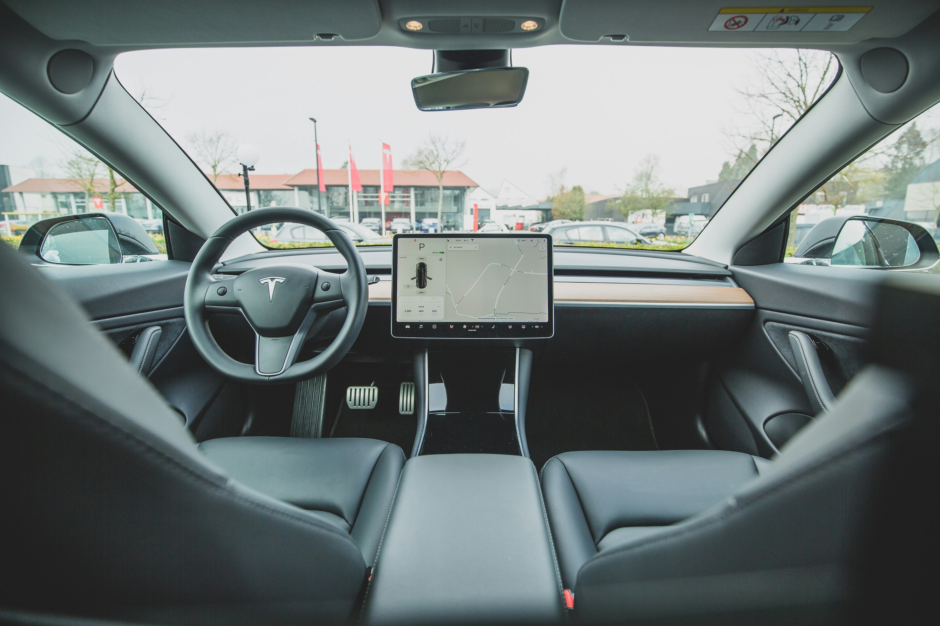 interior de um tesla