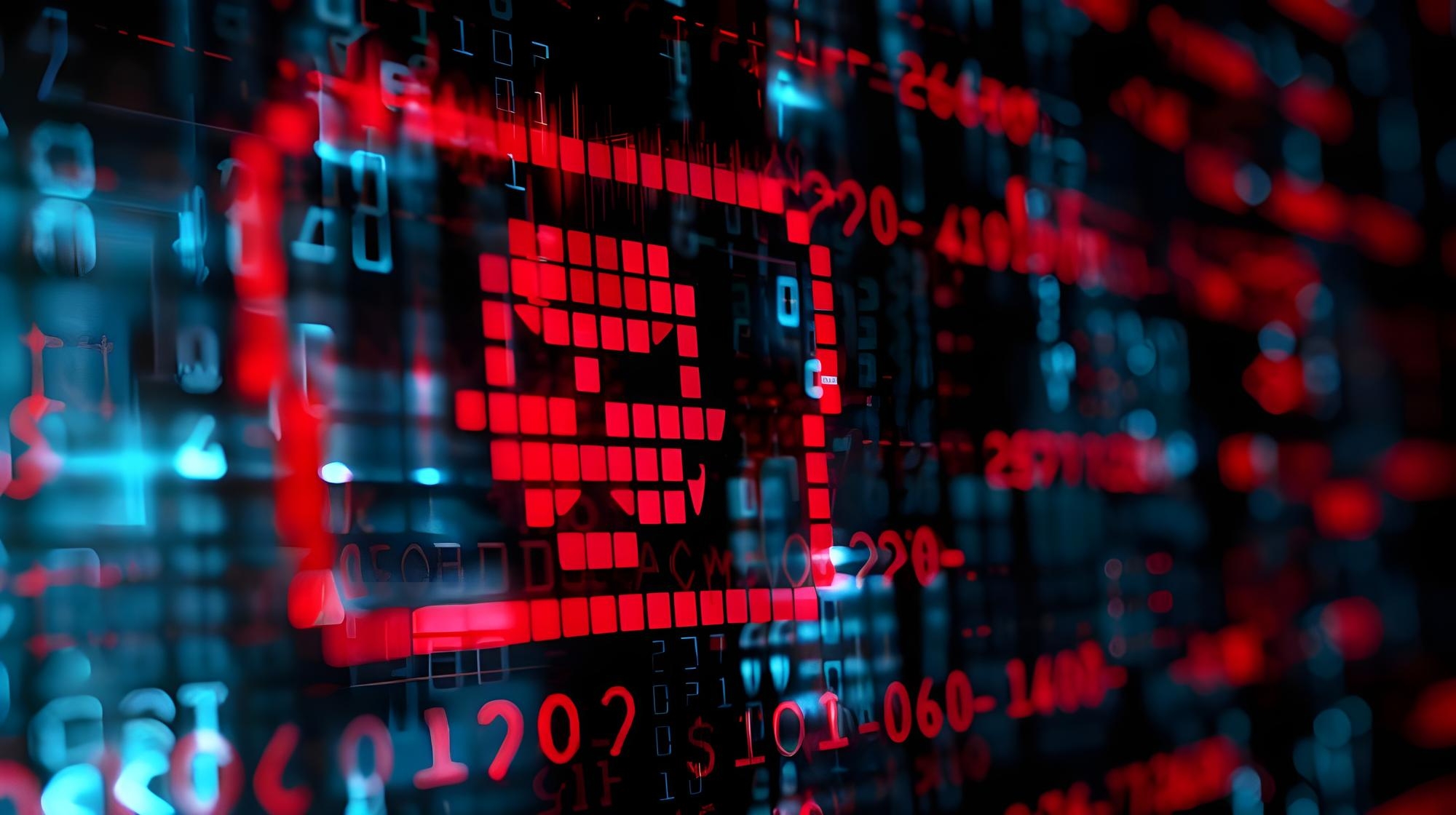 hacker em código digital