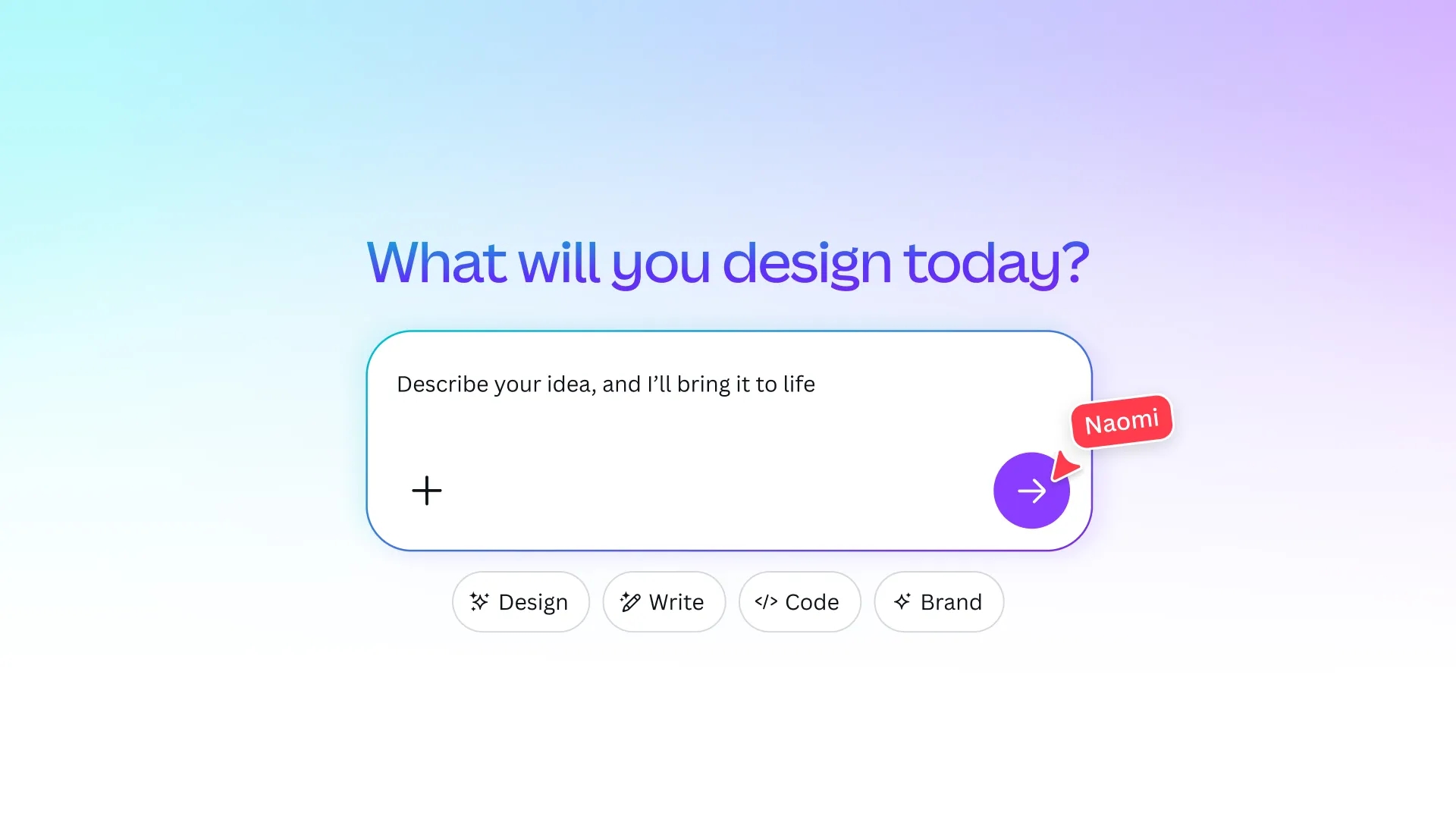 nova interface da canva