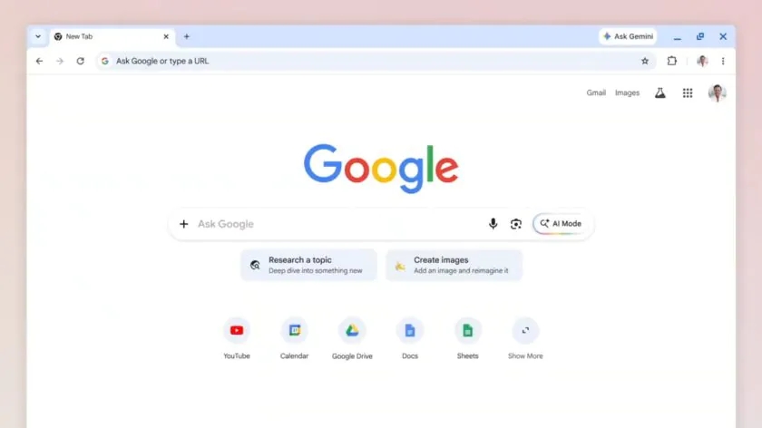 Chrome com IA