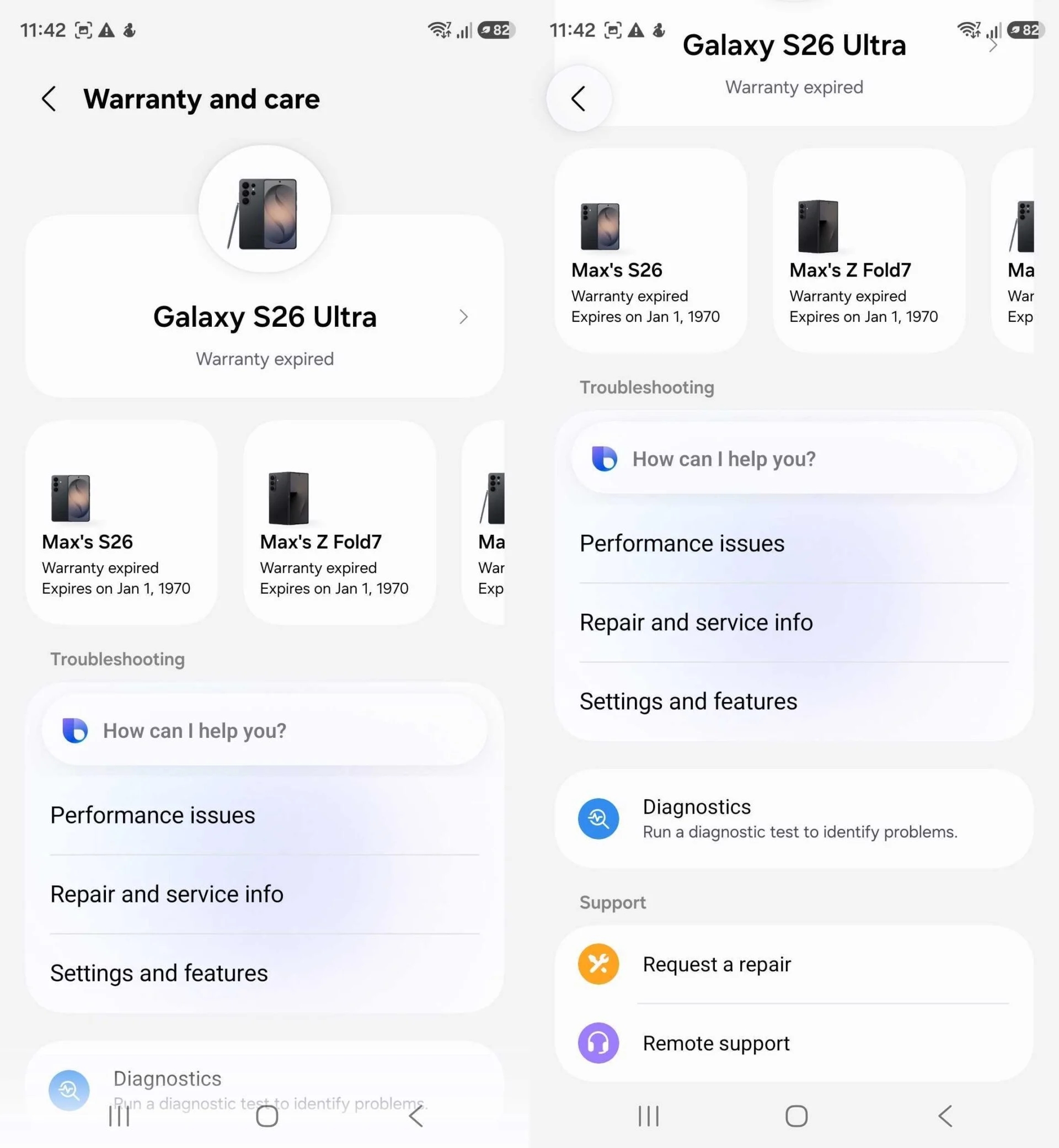 One ui 9 detalhes