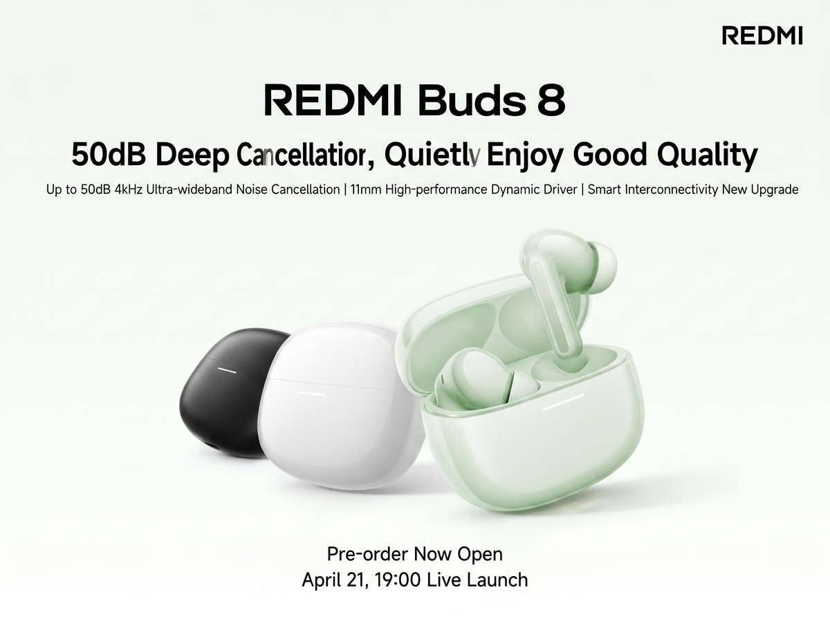 detalhes dos Redmi Buds 8