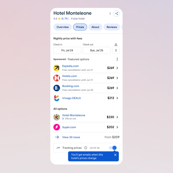 Google com novo sistema de pesquisa por preços