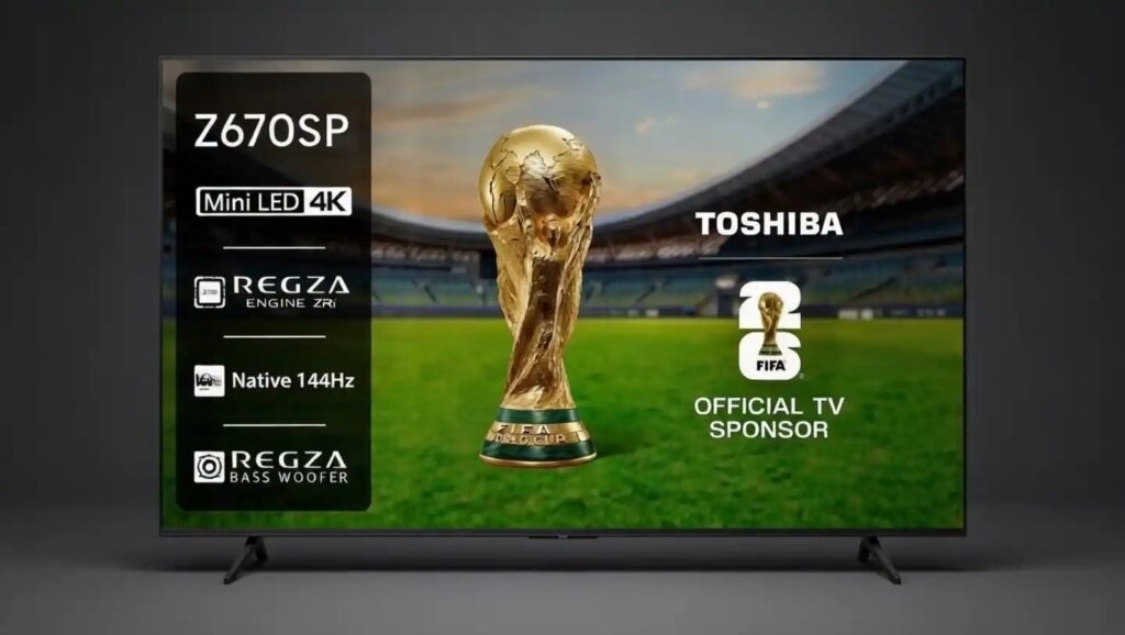 Nova gama de televisões Toshiba Z670SP foca-se na fluidez visual com painéis de 144Hz