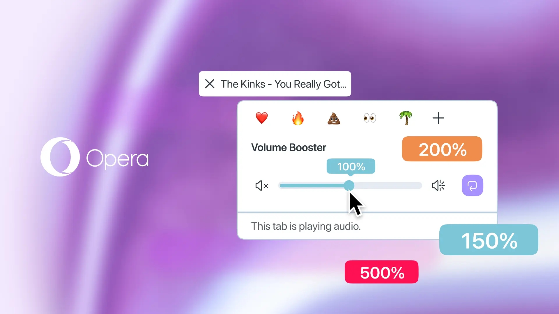 Opera boost de volume
