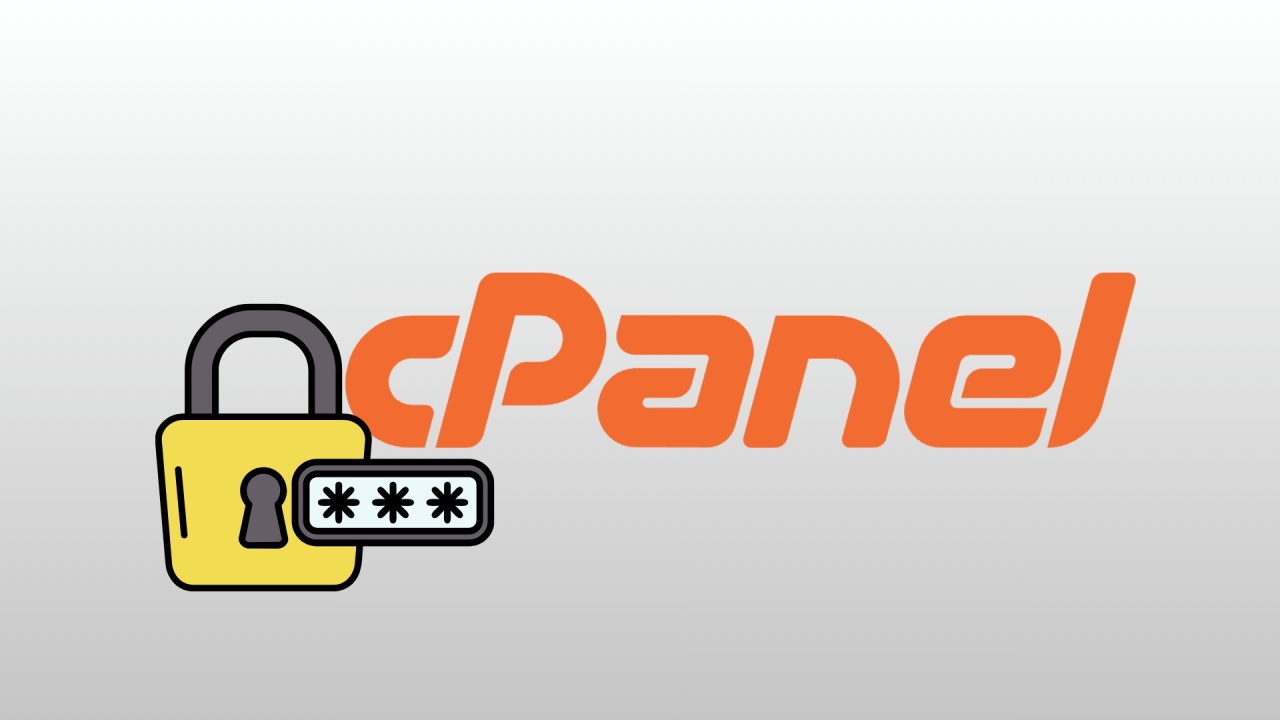 cPanel com dados de login