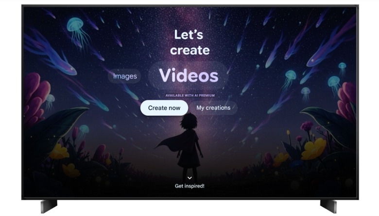 Gemini Veo na Google TV