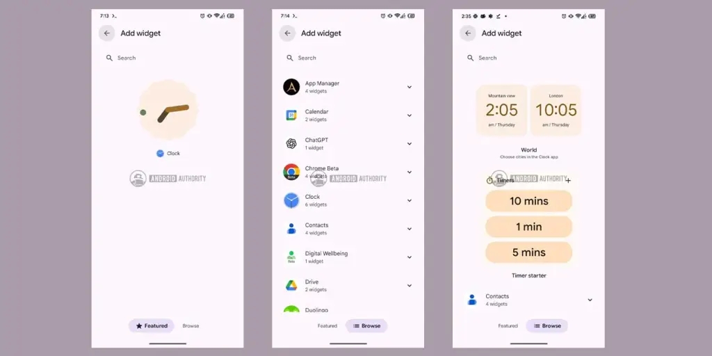 widgets do android auto