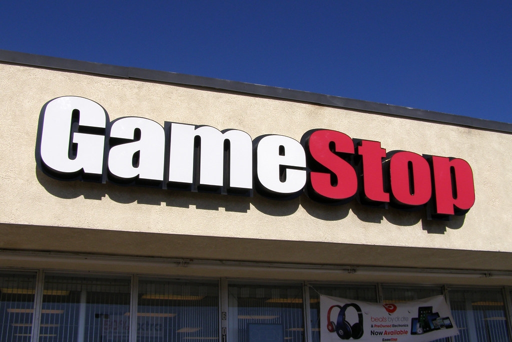 Gamestop logo em loja