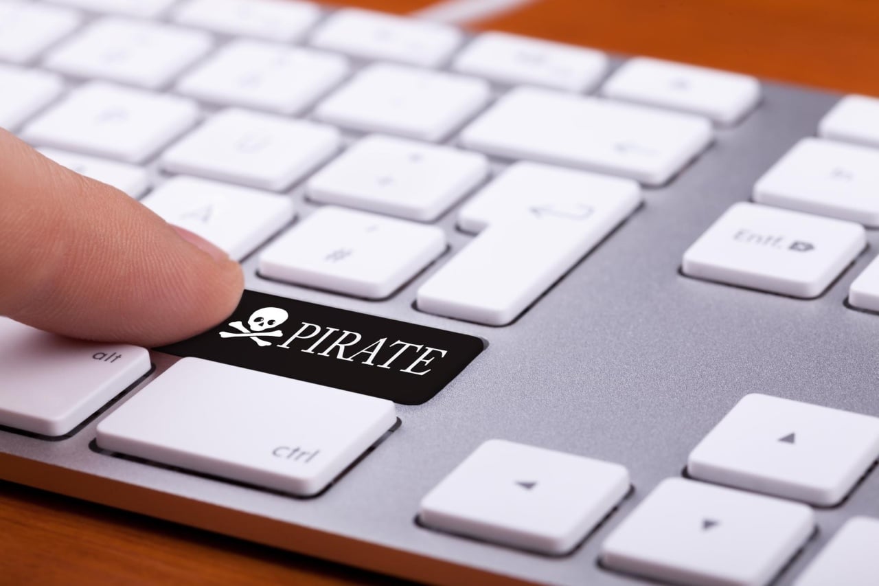 pirataria em teclado personalizado