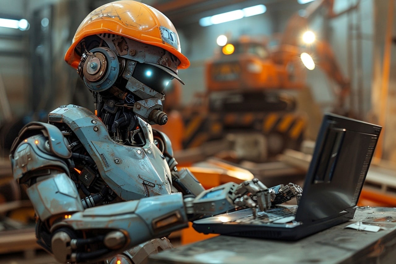robot a trabalhar