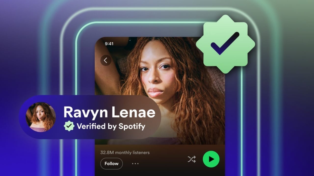 Spotify com perfil verificado de artista