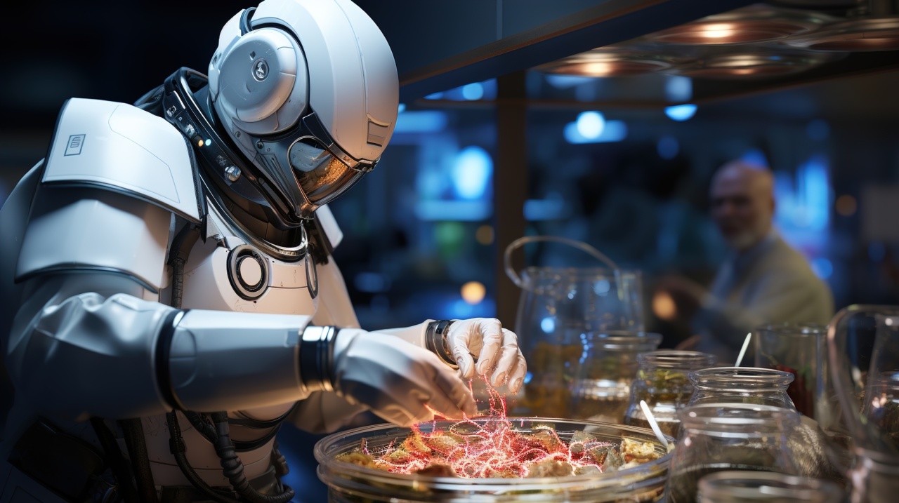 robot em restaurante