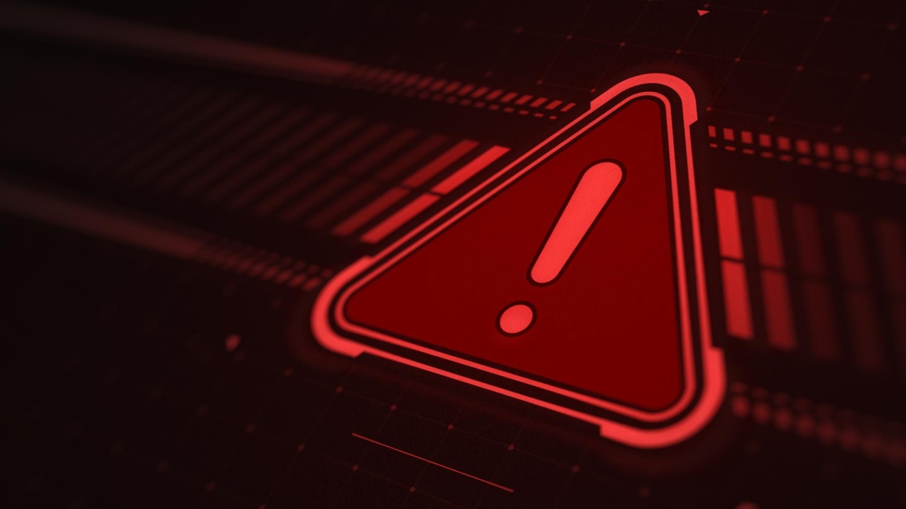 sinal de alerta vermelho