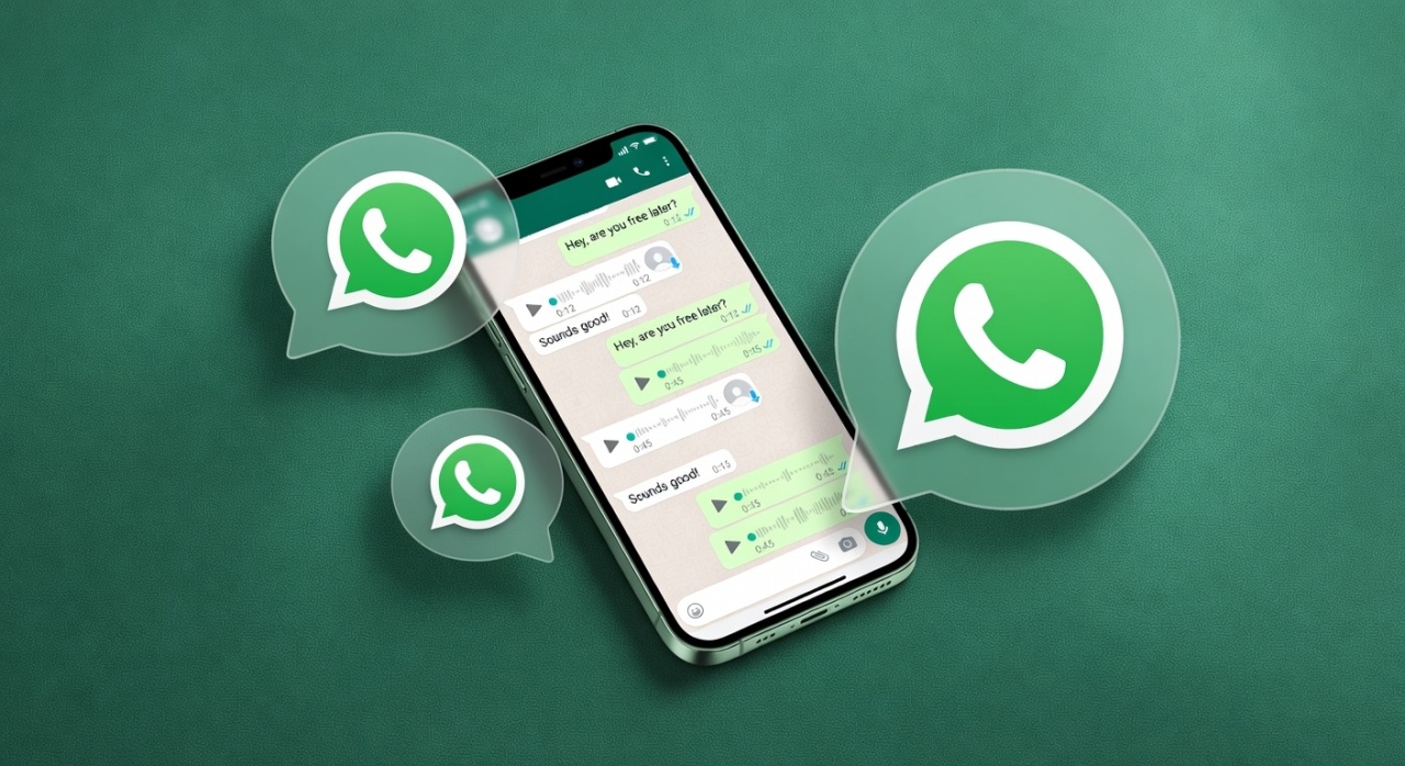 WhatsApp em smartphone com conversa