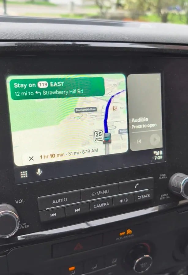 Erro no android auto com o Audible