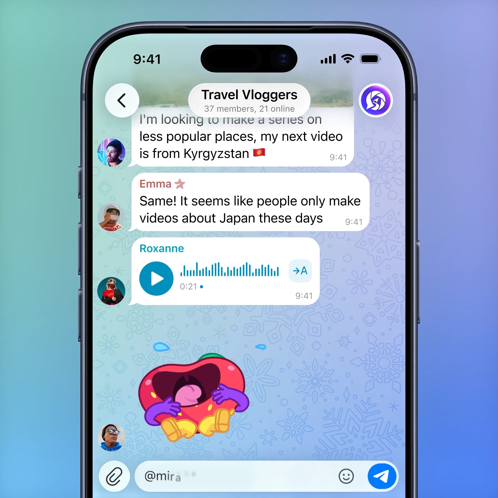 funcionalidade de IA no telegram