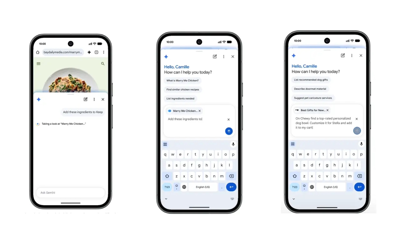 Gemini dentro das novas versões do Android