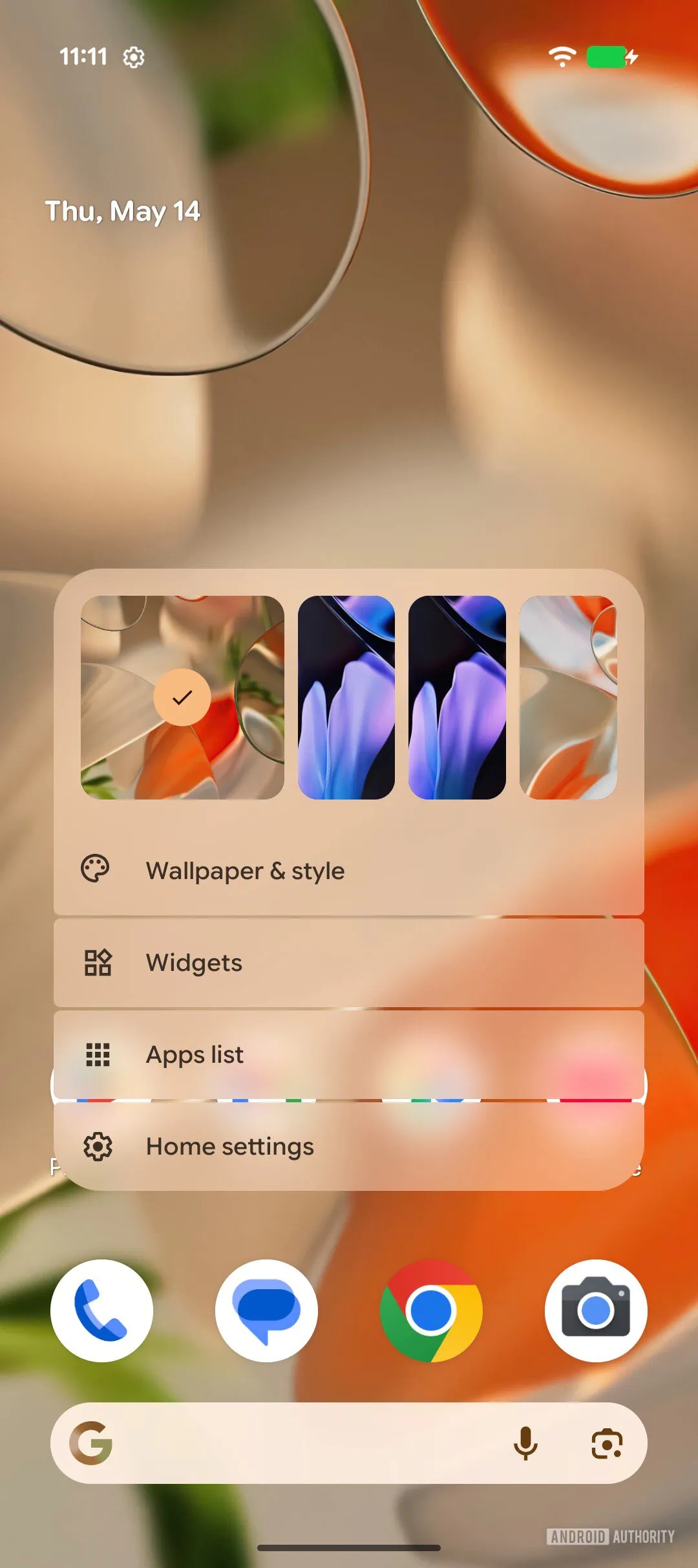 novo design para o android em testes