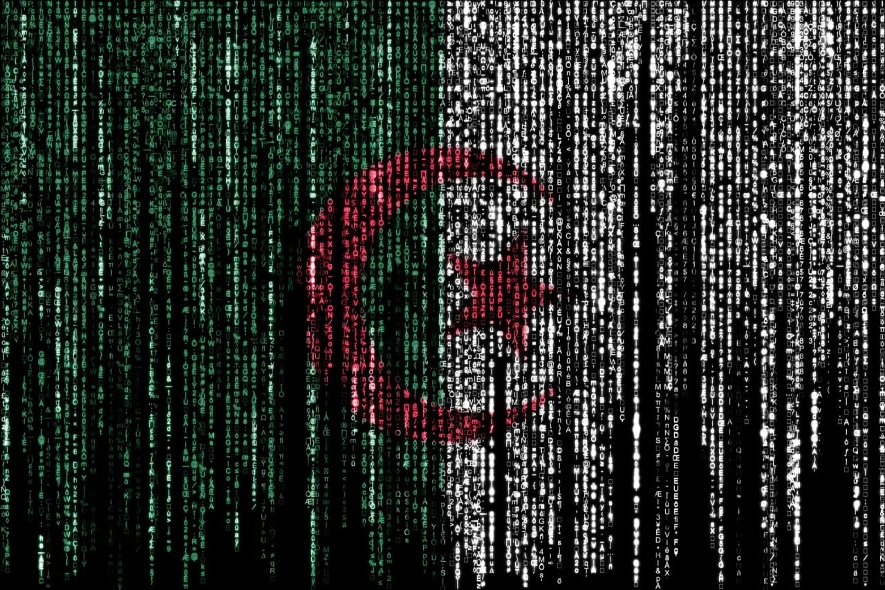 Bandeira do irão em formato digital