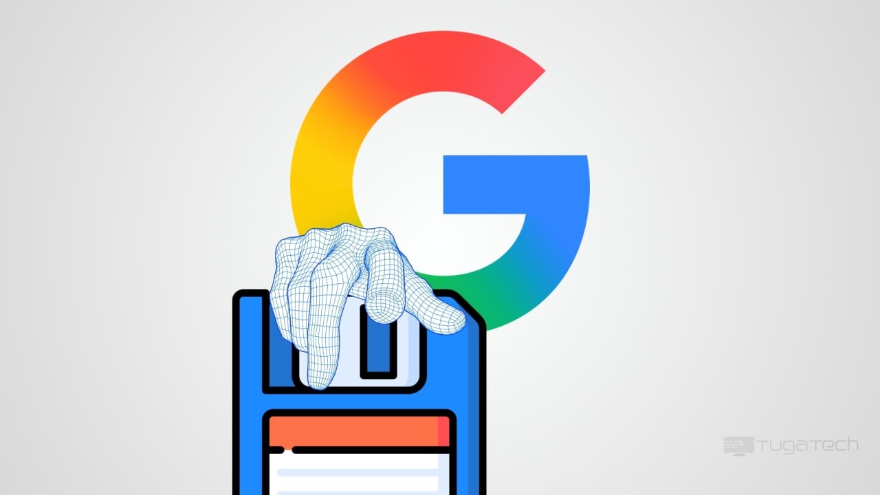 Google a pegar em disquete