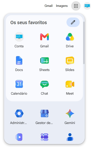 novos icones da google