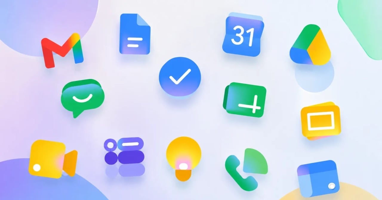 icones novos das apps da google