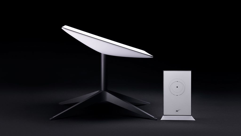 Starlink antena e controlo de router