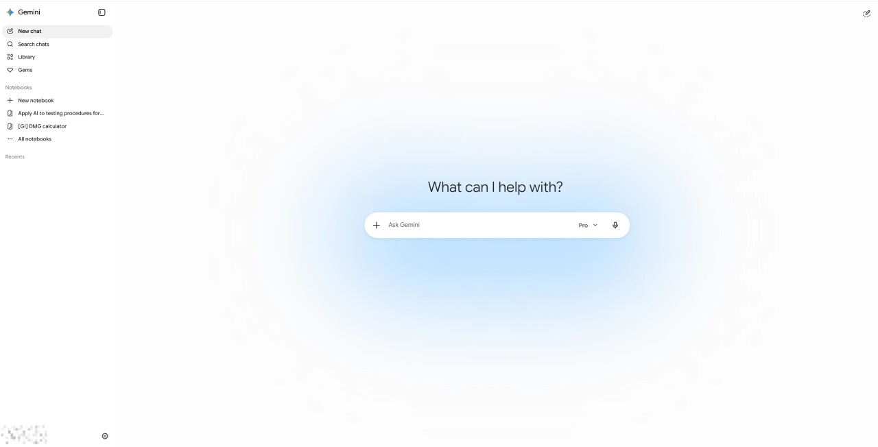 Gemini nova interface web