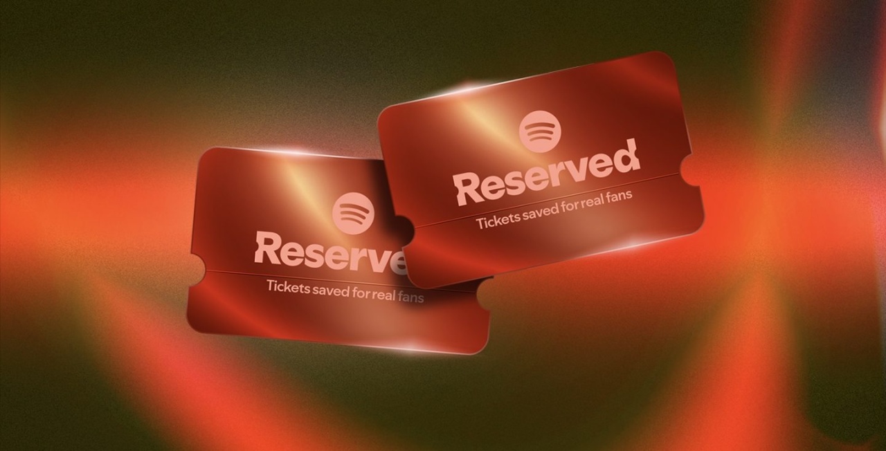 Spotify Tickets reservados