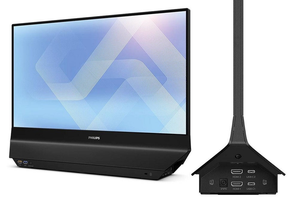 ecrã da philips com duas partes