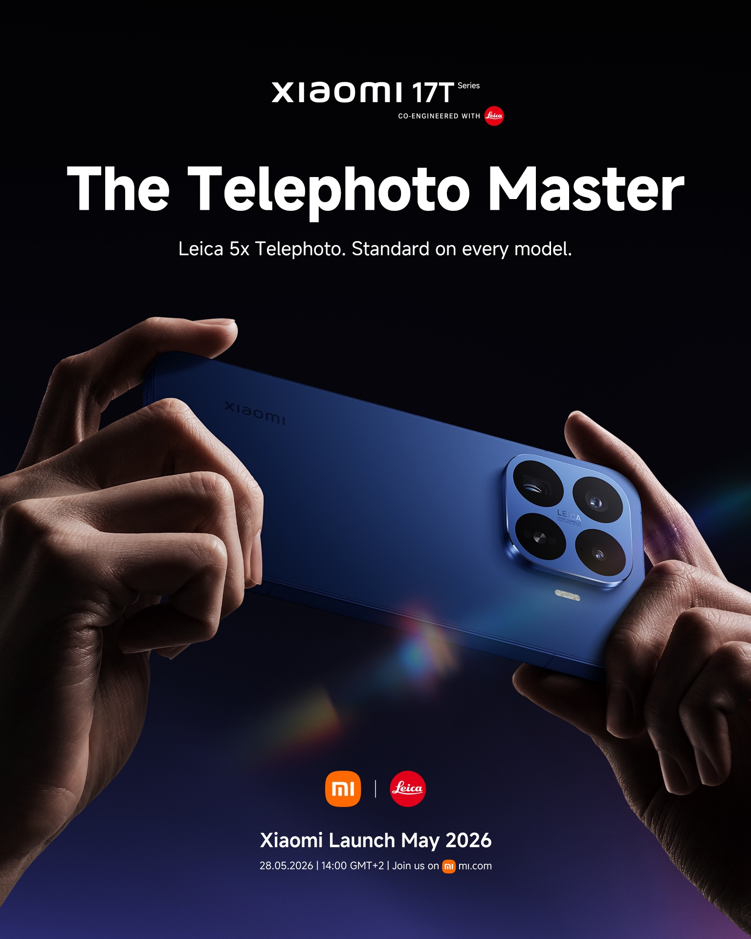imagem da xiaomi sobre novo dispositivo Xiaomi 17T