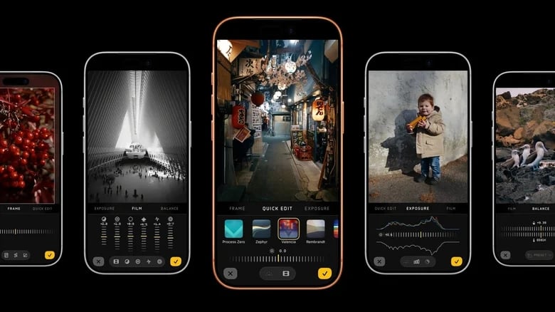 nova câmara Halide app