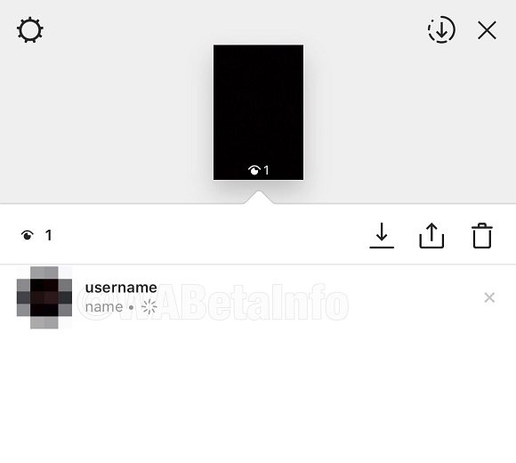 notificação sobre captura de conteúdos das stories