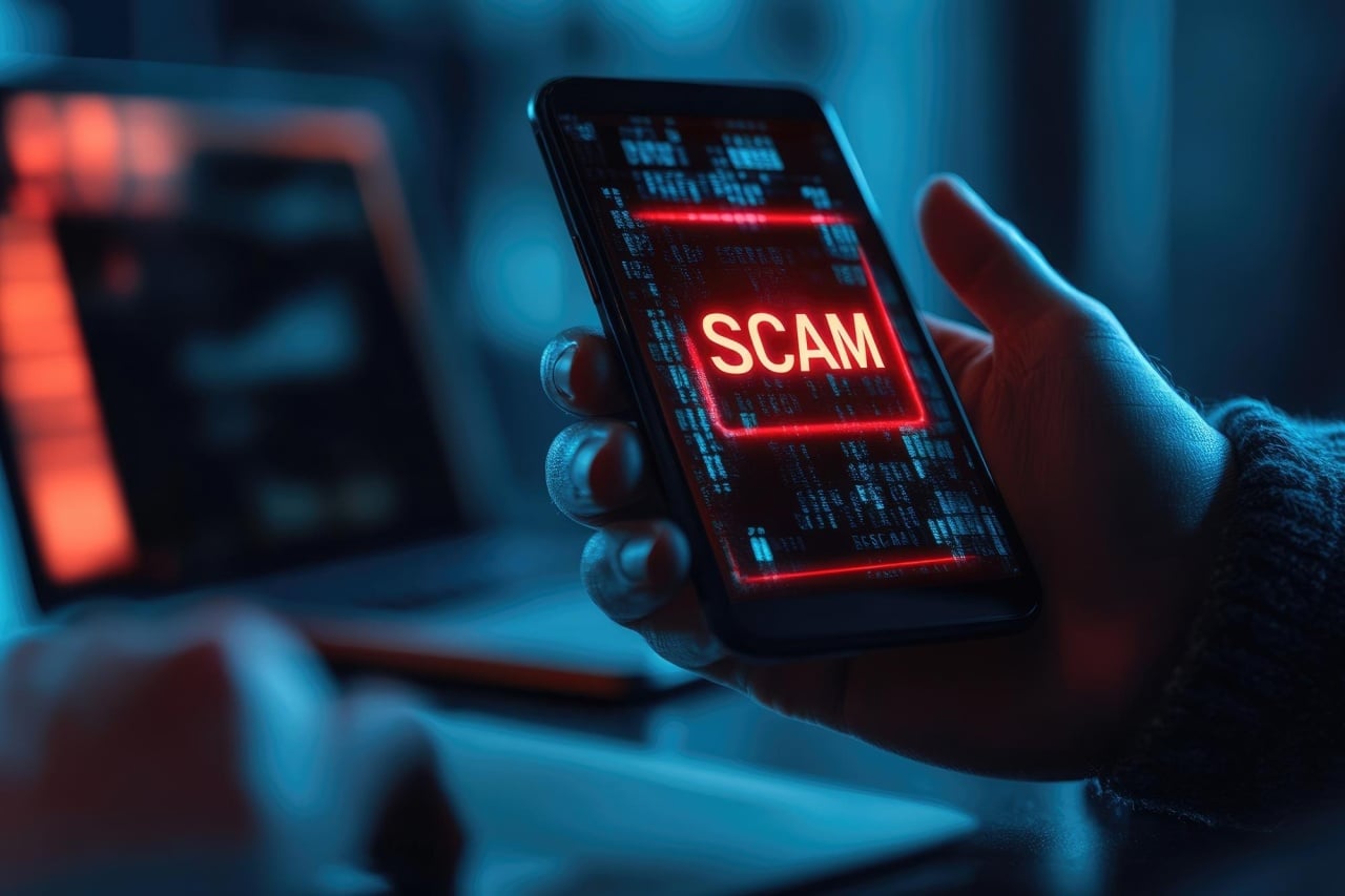 scam em smartphone