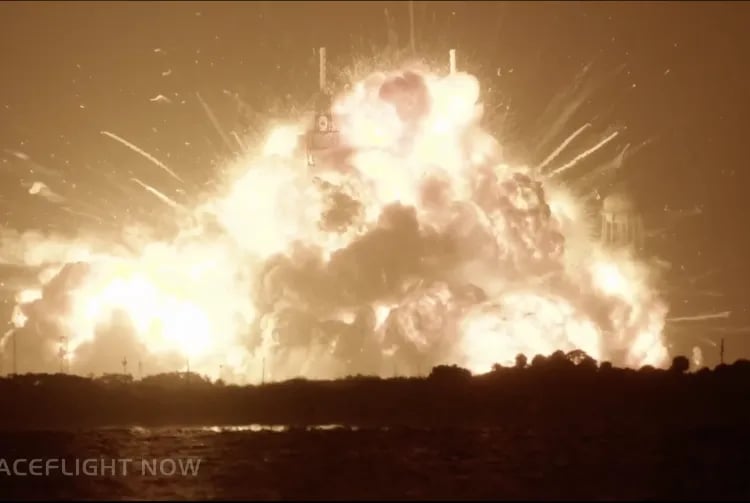 Blue Origin explosão