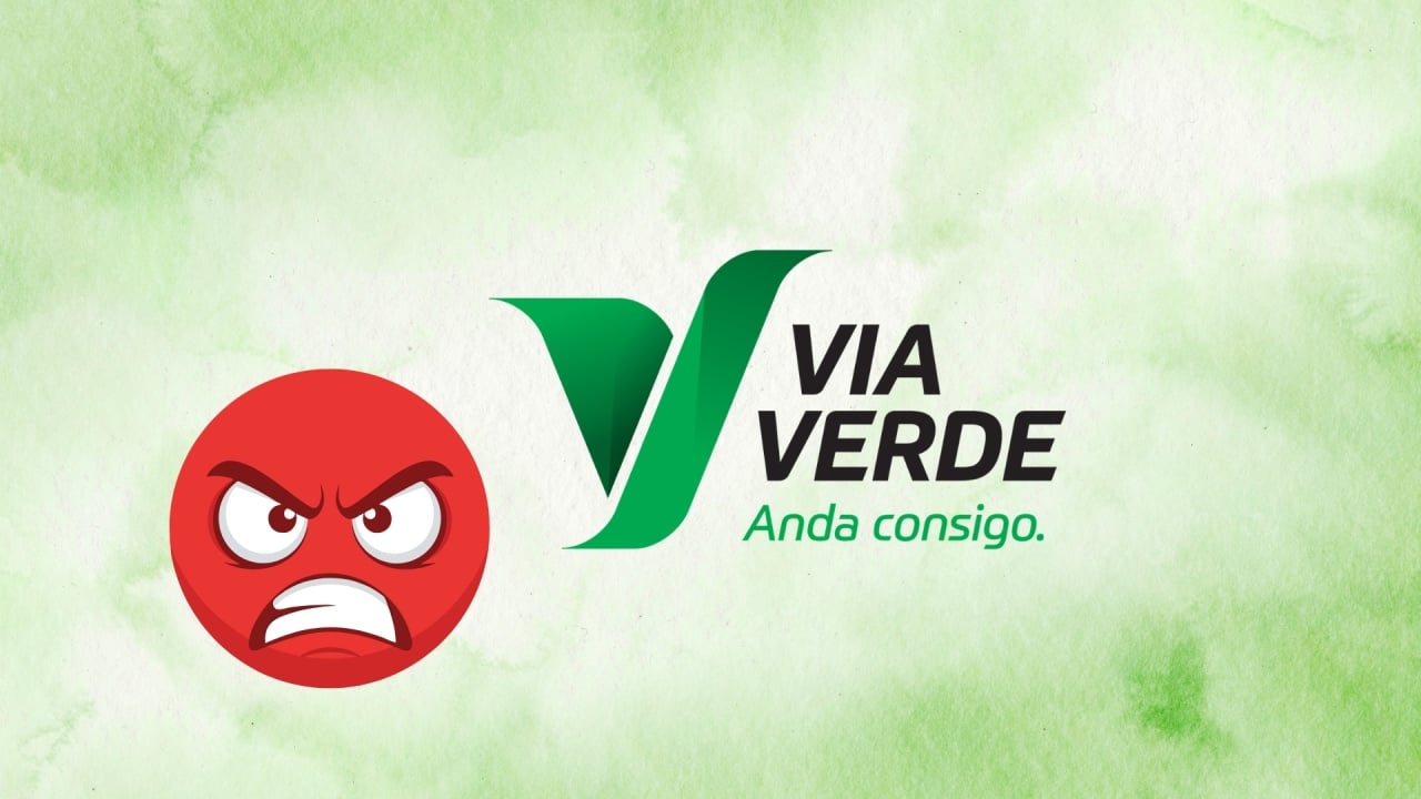 via verde com pessoa chateada
