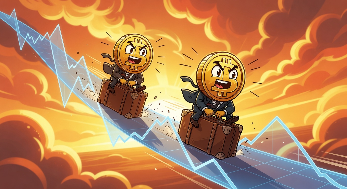 Bitcoin em queda