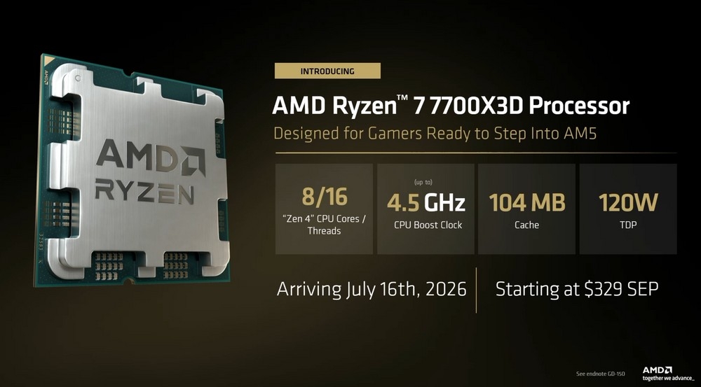 AMD Ryzen 7 7700X3D