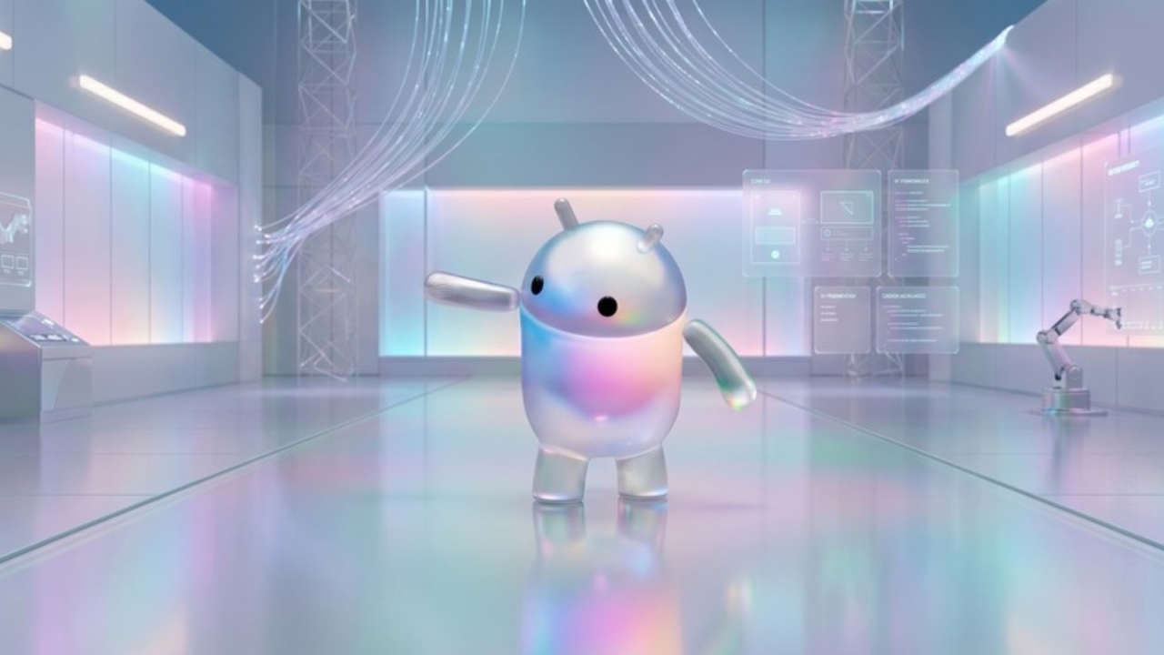 Android em formato transparente