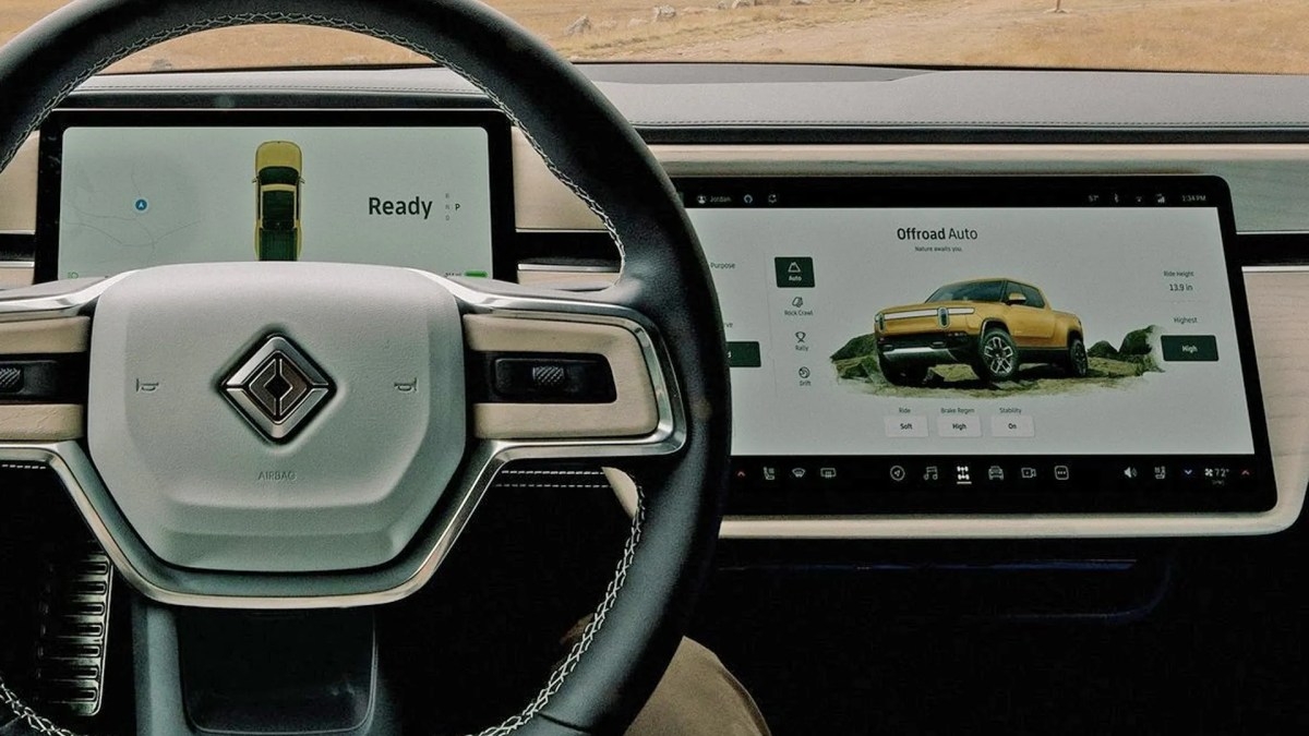 Rivian interior tecnologia